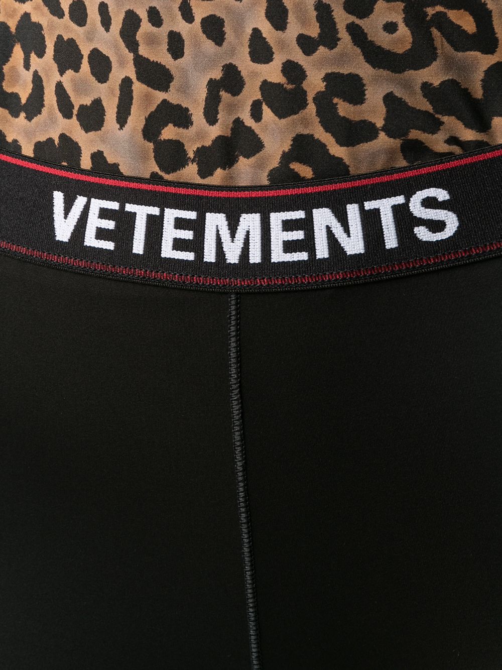 фото Vetements легинсы с логотипом на поясе