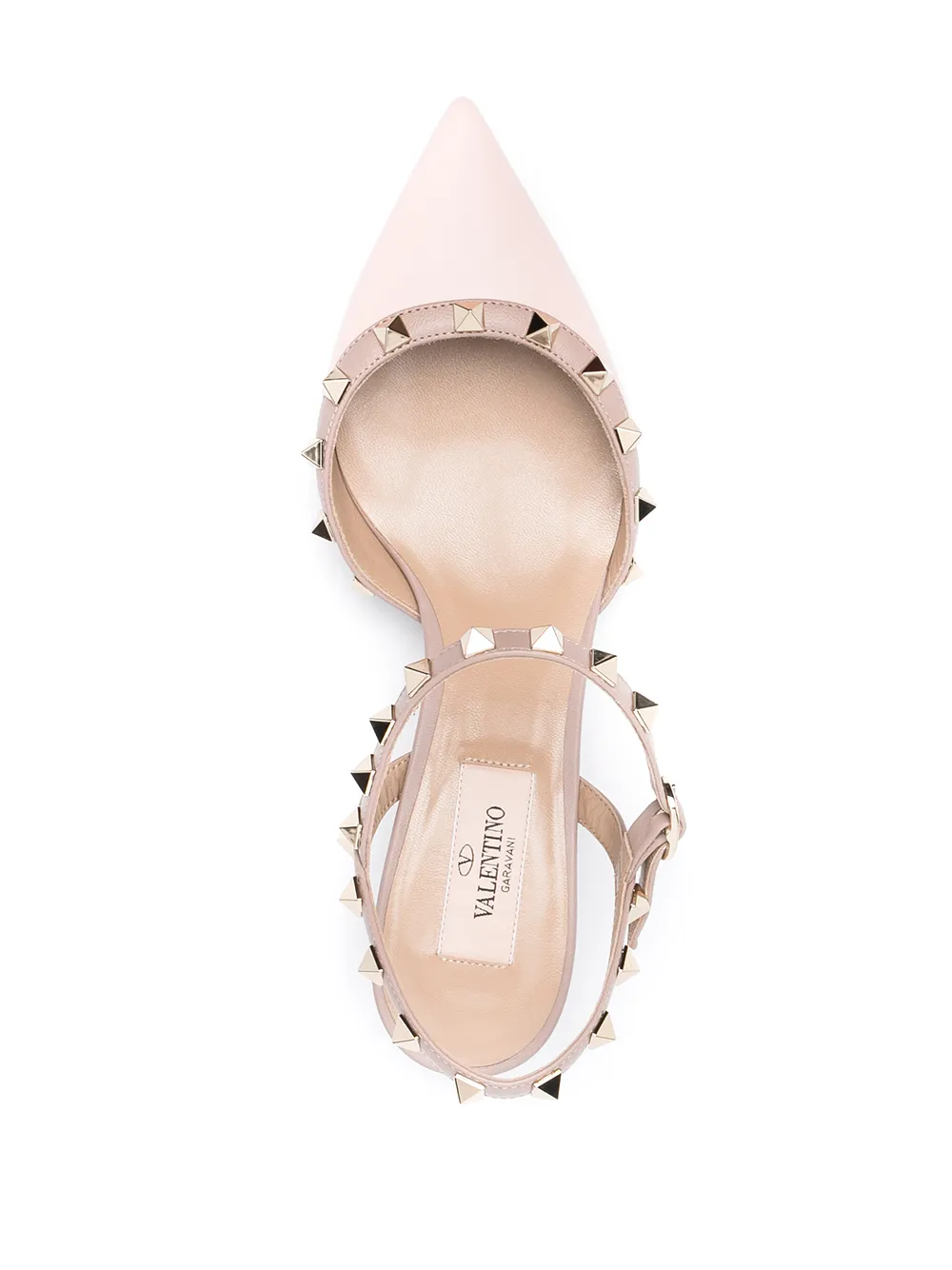 фото Valentino garavani туфли rockstud с ремешком на пятке