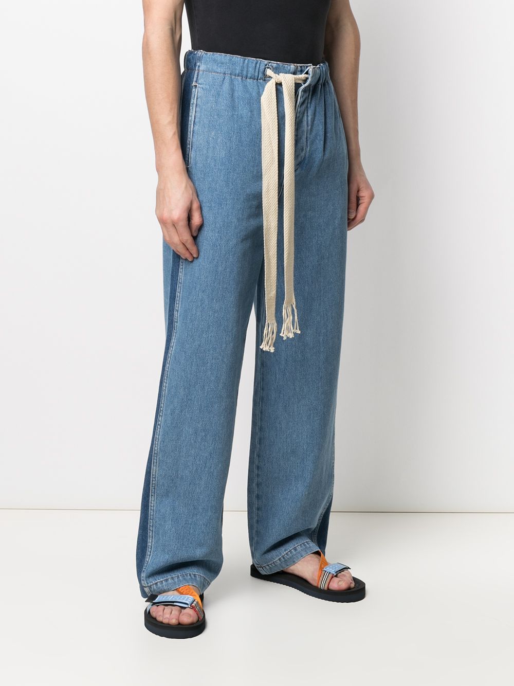 фото Loewe джинсы с кулиской и лампасами