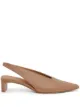 Image 1 of Mansur Gavriel pointed toe slingback pumps
