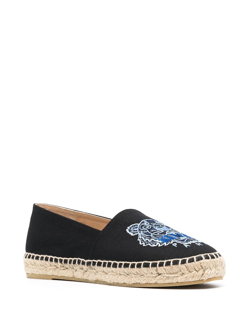 Kenzo Espadrilles met geborduurd tijgerpatroon - Zwart