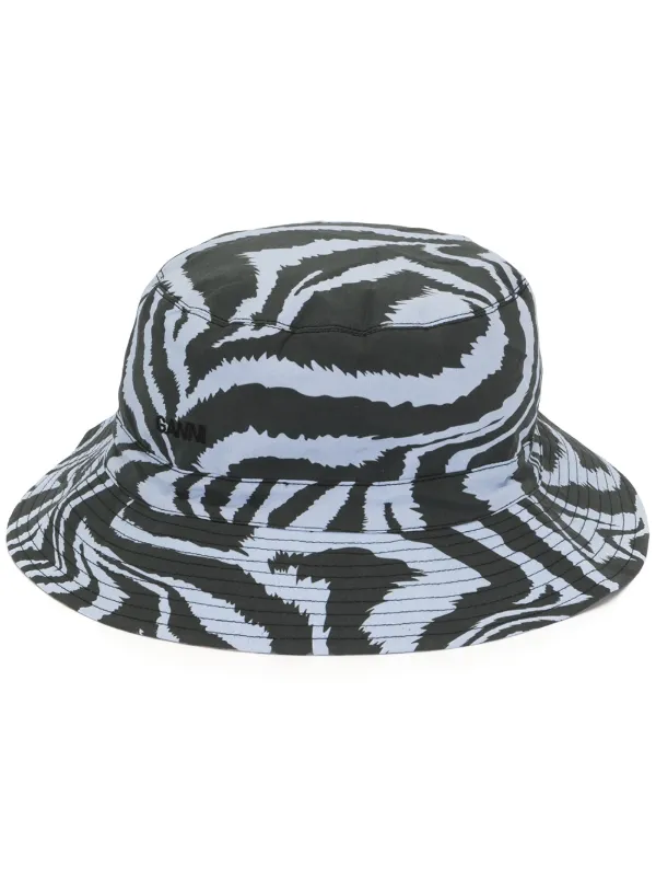 zebra print bucket hat