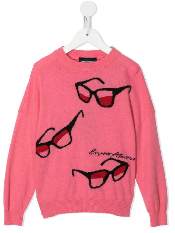 pink armani jumper