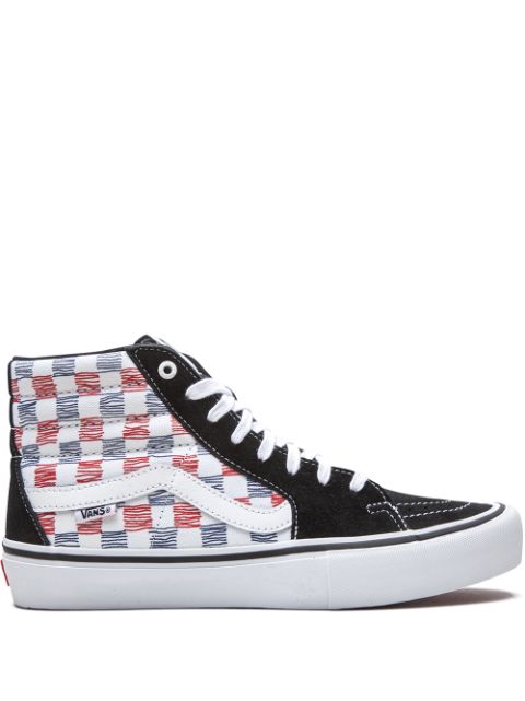 hype Vans Sk8-Hi "Sketched Checkerboard" sneakers 