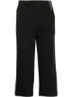Image 1 of Off Duty Sid logo-embroidered cropped trousers
