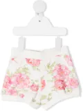 Monnalisa floral print shorts - White