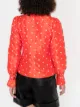 Batsheva Petal embroidered ruffled blouse