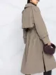 Totême tied-waist double-breasted trenchcoat