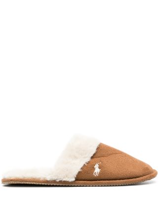 polo fur slippers