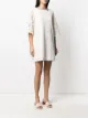 See by Chloé embroidered short-sleeved mini dress