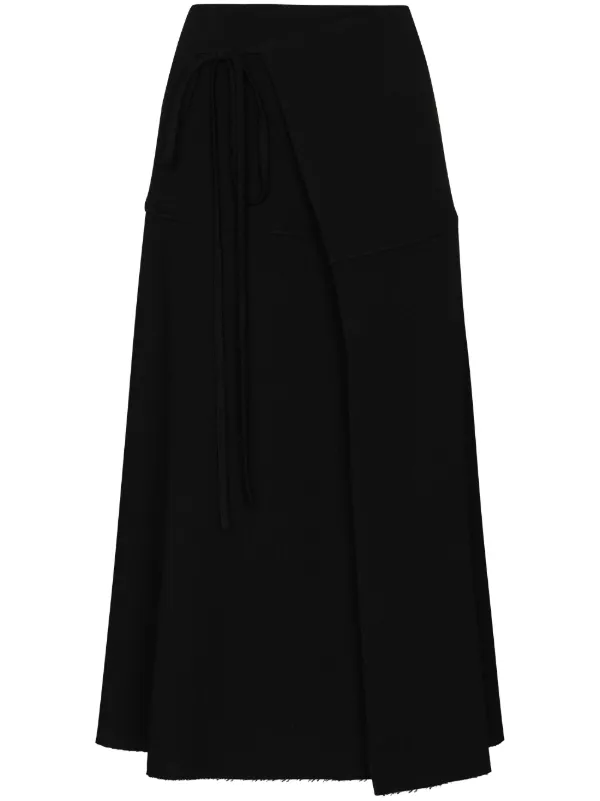 Womens black wrap skirt Clearance