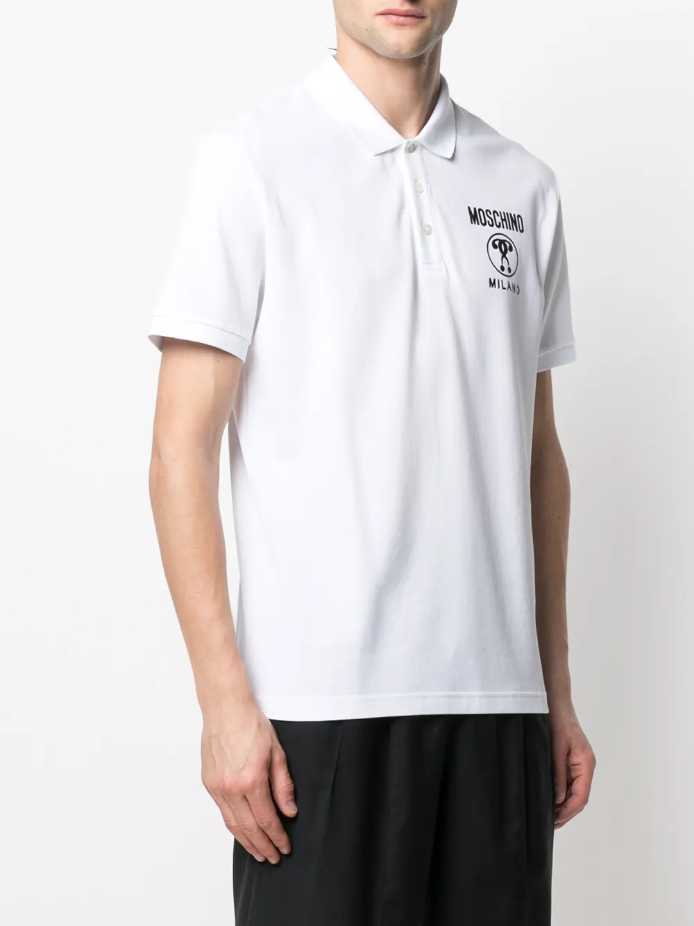 фото Moschino рубашка поло с логотипом