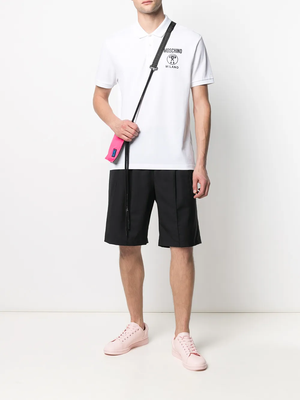 фото Moschino рубашка поло с логотипом