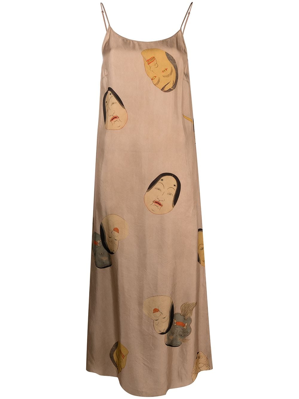 фото Uma wang платье-комбинация с принтом