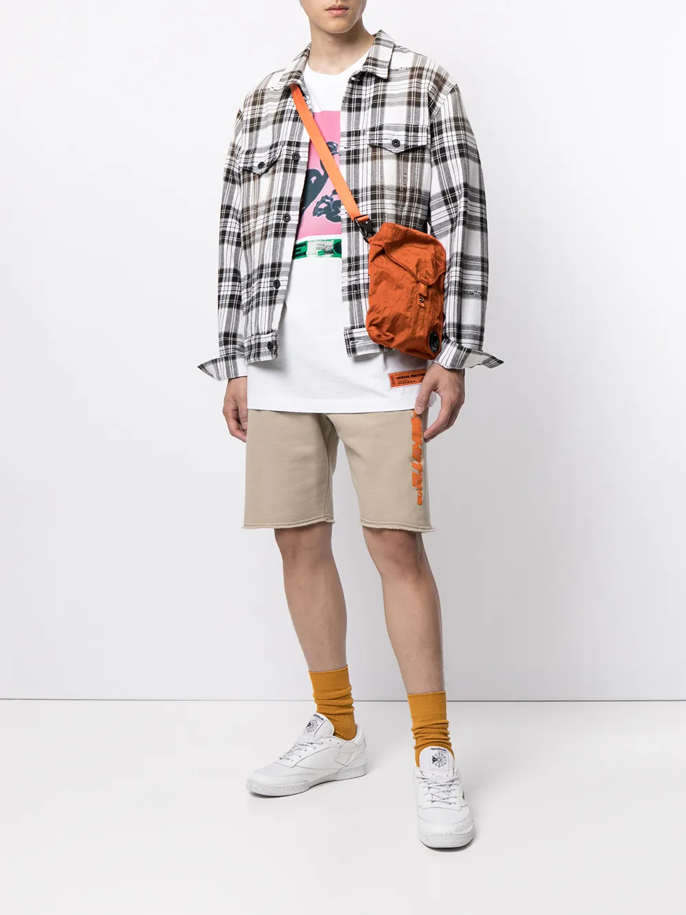 фото Heron preston футболка с принтом