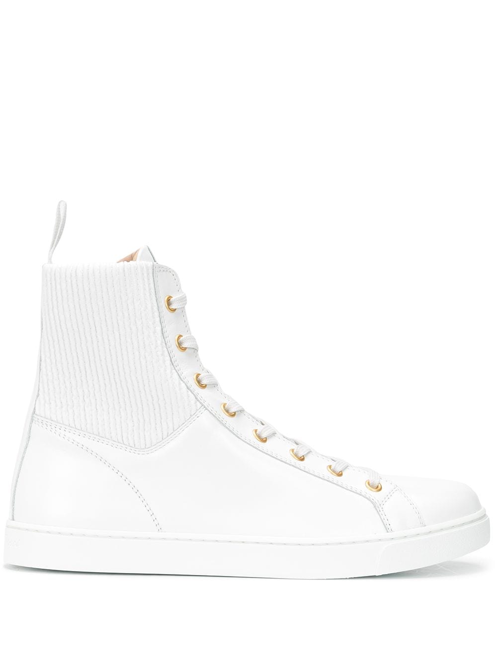 GIANVITO ROSSI HIGH TOP LACE-UP SNEAKERS