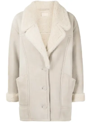 Nili Lotan Noelle shearling coat - FARFETCH