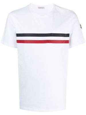 black and red moncler t shirt