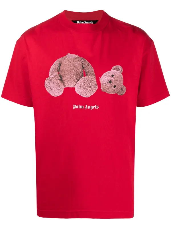 red teddy bear shirt