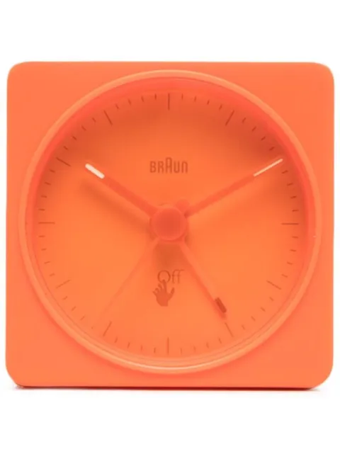 Off-White x Braun square-shape clock 5.5x5.5cm