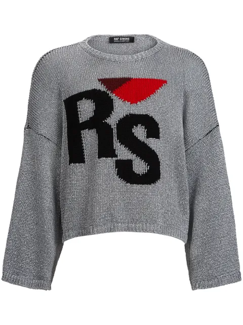 raf simons logo提花超大款毛衣