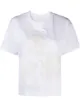 Image 1 of See by Chloé embroidered short-sleeved T-shirt