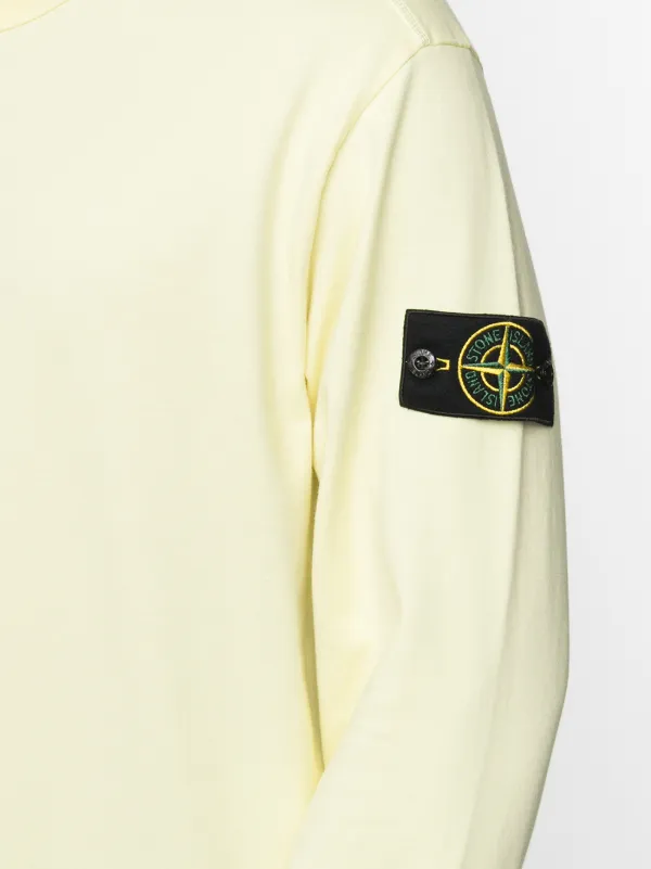 Stone Island yellow crewneck sweatshirt 