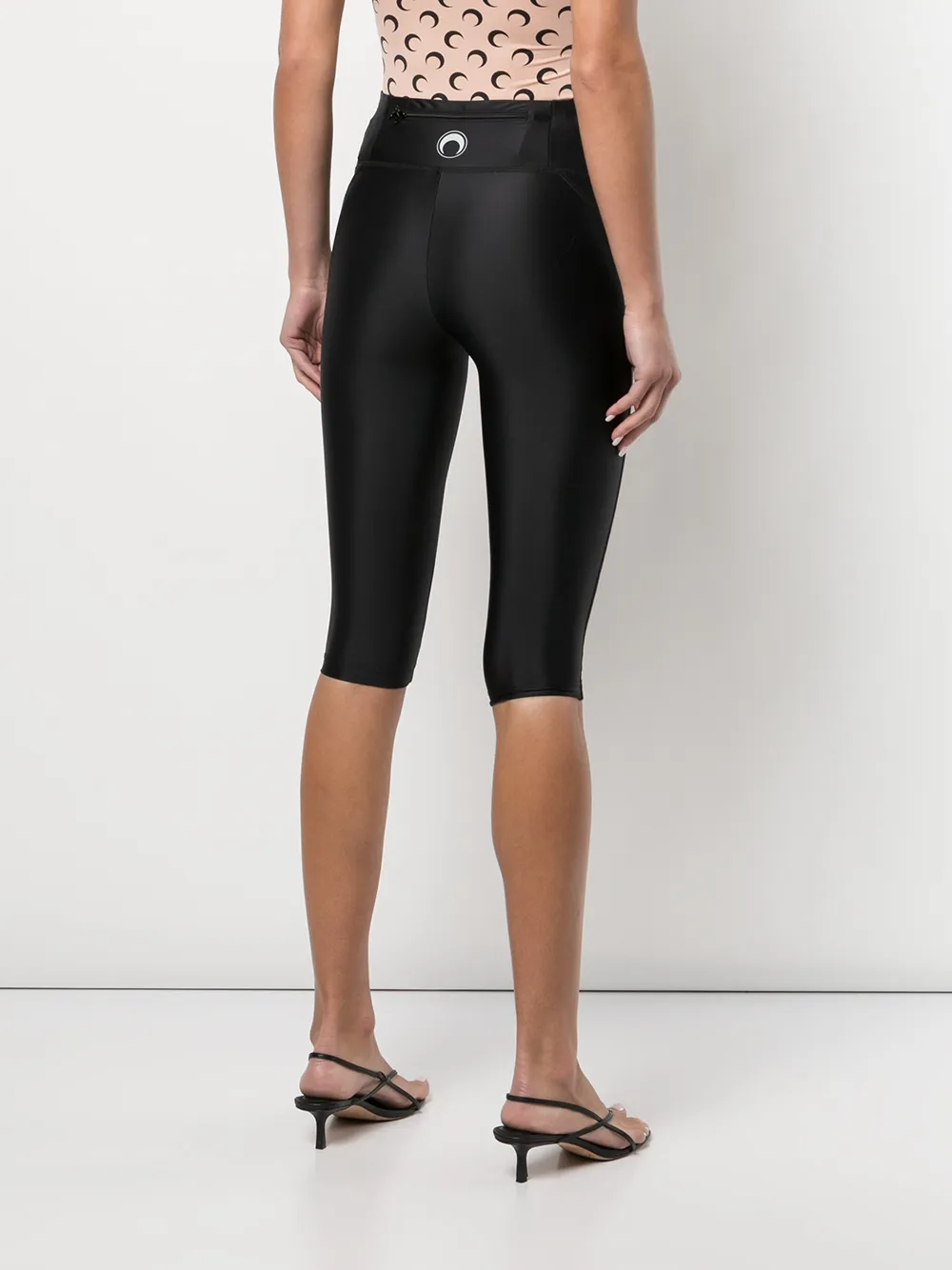 фото Marine serre спортивные шорты с логотипом