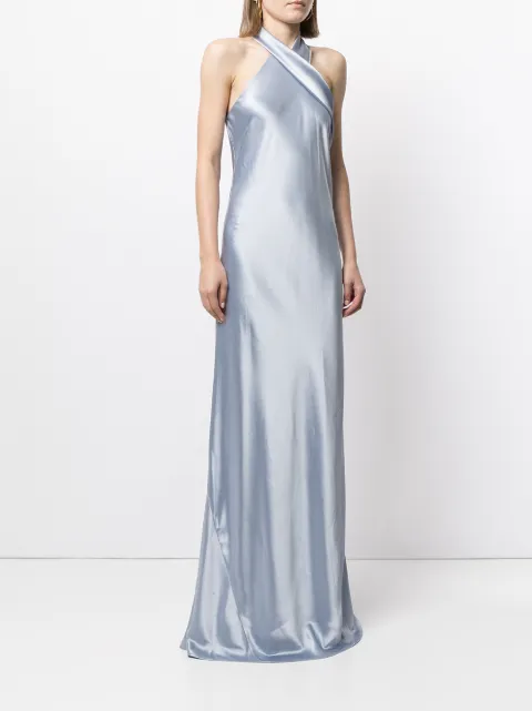 galvan halter neck gown