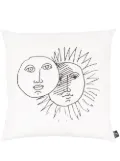 Fornasetti Solitudo silk cushion - Black