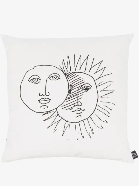 Fornasetti Solitudo silk cushion