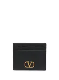 Valentino Garavani VLogo Signature leather card holder - Black