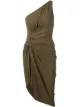 Image 1 of Alexandre Vauthier asymmetrical one-shoulder ruched dress