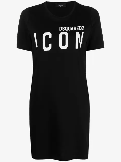 DSQUARED2 logo-print T-shirt dress