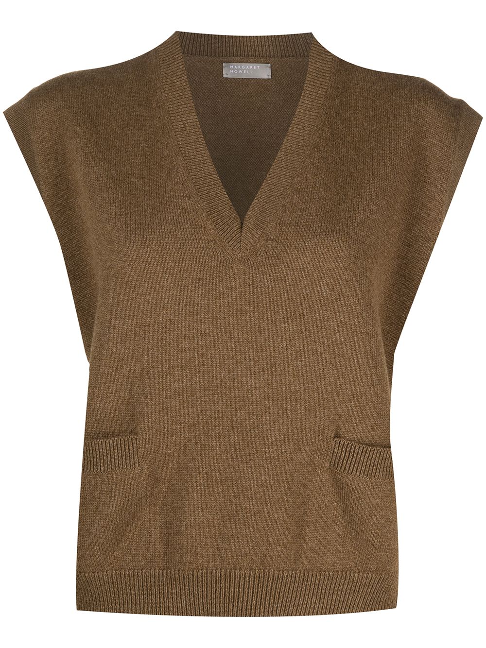 фото Margaret howell v-neck knitted sweatervest