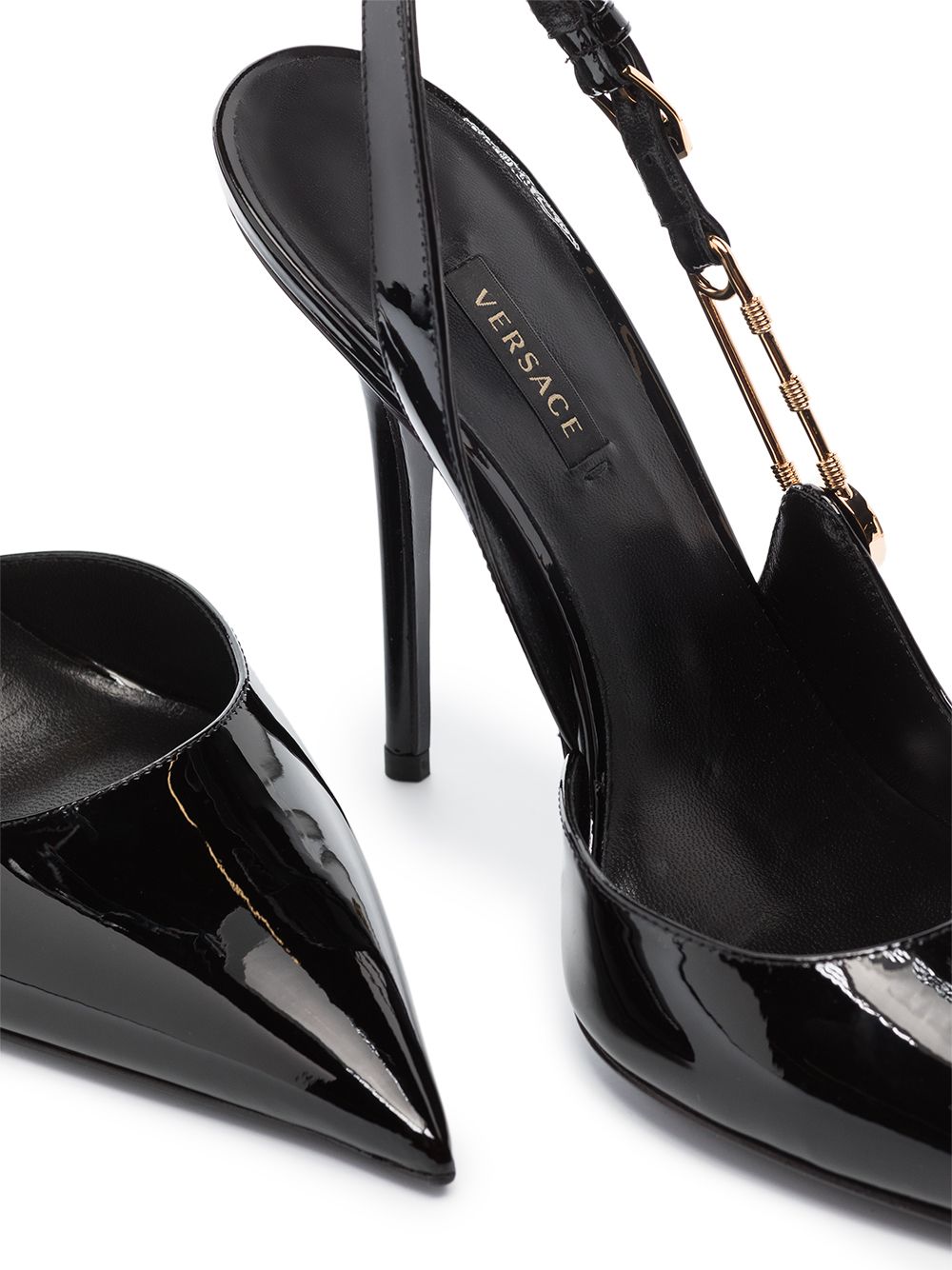 Versace Leren pumps - Zwart