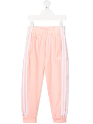 Adidas Kids pink signature tai-stripe track pants for kids | GD2680 at  Farfetch.com