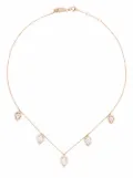 Djula 18kt rose gold 5 pear diamond choker - Pink