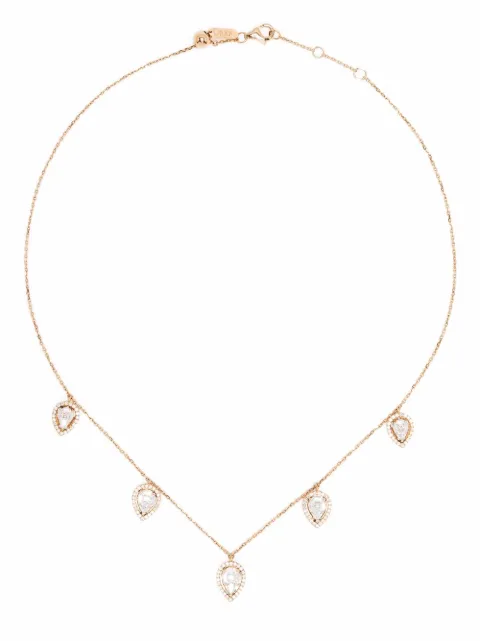 Djula gargantilla 5 en oro rosa de 18kt con diamantes