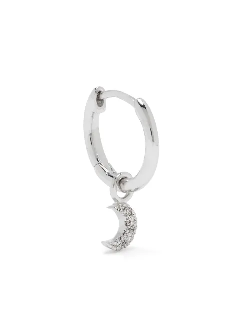 Djula arracada en oro blanco de 18kt con diamantes