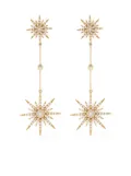 Djula 18kt yellow gold diamond Sun 2 drop earrings