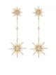Image 1 of Djula 18kt yellow gold diamond Sun 2 drop earrings