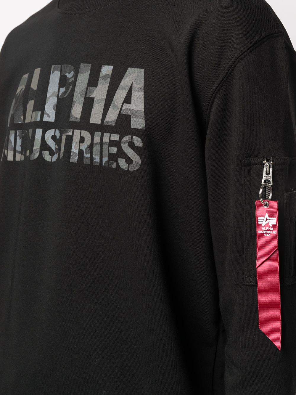 фото Alpha industries толстовка с круглым вырезом и логотипом