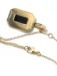 SHAY collar en oro amarillo de 18kt con dije de diamantes y ónix