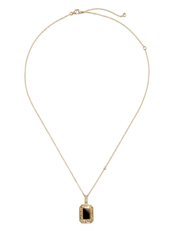 SHAY ダイヤモンド オニキス ネックレス 18Kイエローゴールド 通販 SHAY ダイヤモンド オニキス ネックレス 18Kイエローゴールド 通販