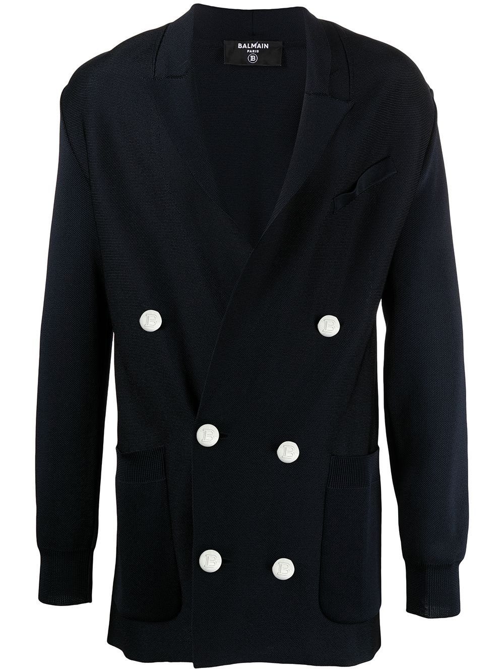 

Balmain blazer tejido con doble botonadura - Azul