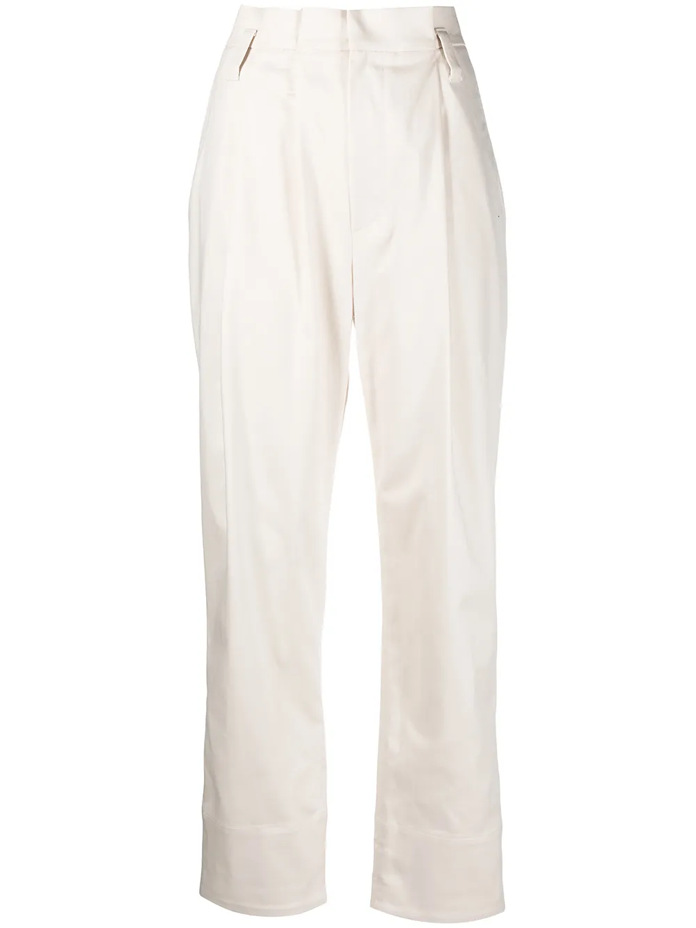 

Brunello Cucinelli cropped high-waisted trousers - Neutrals