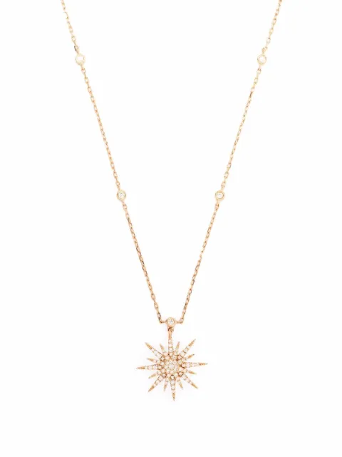 Djula 18kt rose gold Soleil diamond necklace