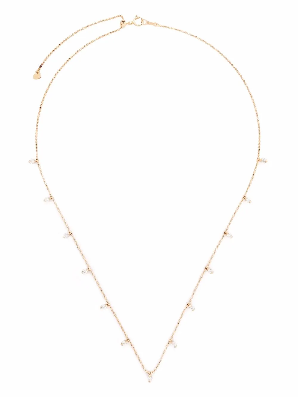 

Djula collar con borlas en oro rosa de 18kt con diamantes - Rosado