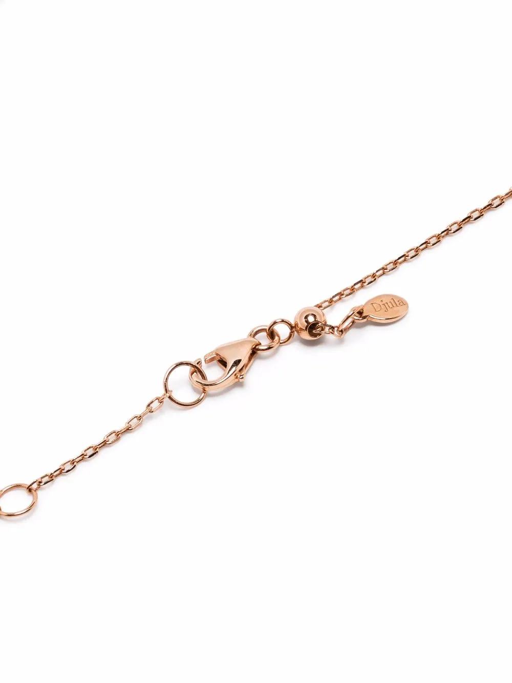 Shop Djula 18kt Rose Gold Big Soleil Diamond Choker In Pink